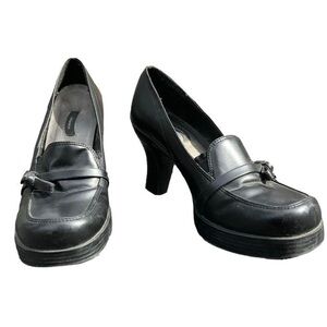 Y2K Black Chunky Heels